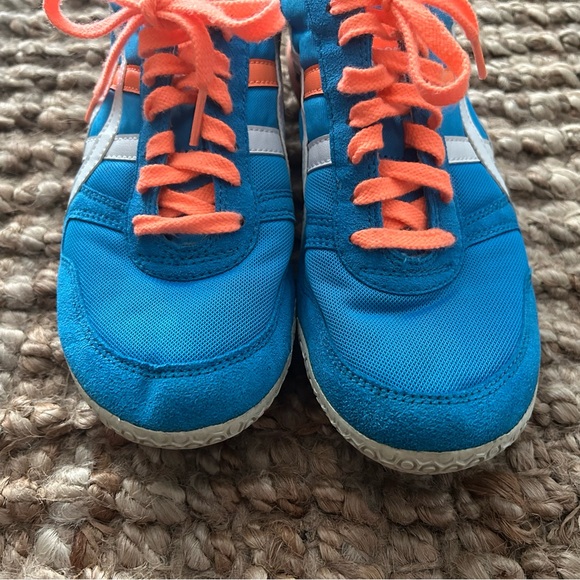 Onitsuka Tiger Ultimate 81 Retro Sneakers Blue Orange White Women’s Size 8 - Picture 6 of 9